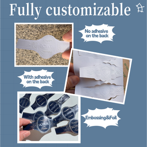 อุปกรณ์เสริมซิการ์ที่เป็นมิตรกับสิ่งแวดล้อม ป้ายซิการ์ลายนูน<span class=keywords><strong>สี</strong></span><span class=keywords><strong>เงิน</strong></span>หรือ<span class=keywords><strong>สี</strong></span>ทองแบบปั๊มร้อน ทนทาน สำหรับแบรนด์ซิการ์ - Product Image 3