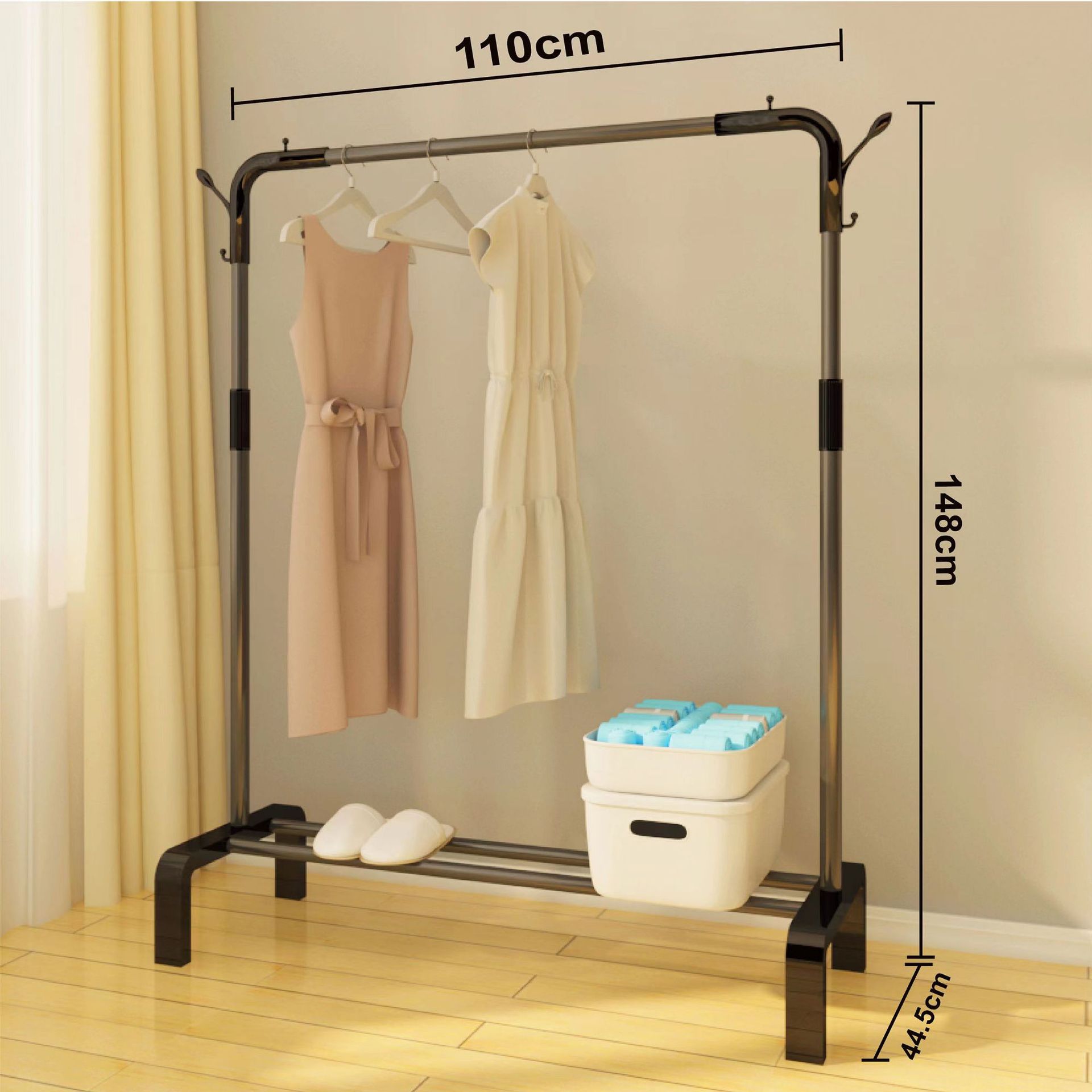 Puente en forma de U, negro 110