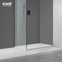 Plateau de douche en pierre de taille standard 900*1500 mm pour la conception d'intérieur de salle de bain