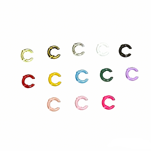 จี้โลหะขนาดเล็ก ดีไซน์แบรนด์ สำหรับตกแต่งกระเป๋า เคสโทรศัพท์ งาน DIY งานฝีมือ แบบแบน - Product Image 6