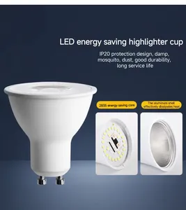 Factory Price LED GU10 Dimmable Lamp 5W/7W MR16 GU5.3 Spotlight Cup Modern 20 80 Led Spotlights For Houses 400