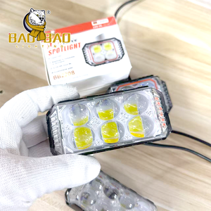 Baobao nhôm trắng Vàng Flash 4 ống kính 6 ống kính <span class=keywords><strong>8</strong></span> ống kính động cơ Luces Explorer xe máy Đèn LED màu đỏ màu xanh Chính Trị ánh sáng - Product Image 1