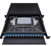 Panneau de brassage à fibre optique 1U SC/APC tiroir optique LC DUPLEX serveur de montage en rack fibre ODF pour réseau FTTH GSM, vide