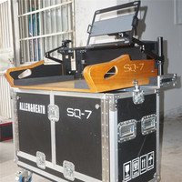 Contrôleur TV DJ personnalisé boîtier de route amplificateur mélangeur boîtier de vol avec niche et roues pour midas m32