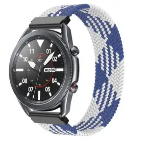 ניילון אוניברסלי שעון רצועת ניילון משולב קלוע כבל אלסטי שעון רצועת 38 צבעים עבור אפל סמסונג Xiaomi 20 mm 22 mm