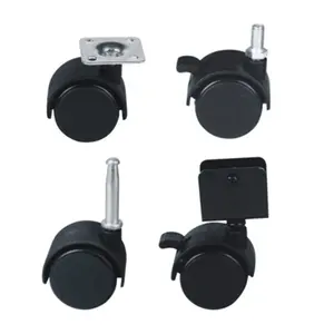 30mm 40mm 50mm 60mm plastic swivel furniture caster for wood bed casters