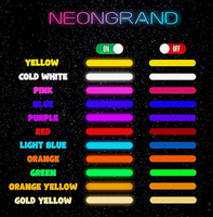 LED Neon Sports Car Logo Cross-border Heart Shape Bluetooth Remote Control IPX4 Waterproof Homekit Google Assistant Multi Colors