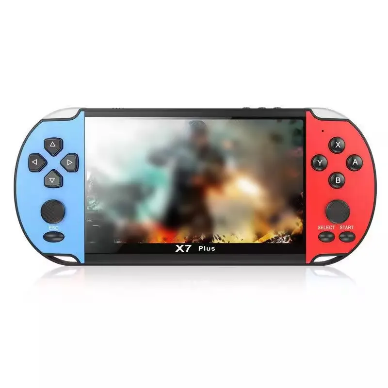 X7PLUS 4 5.1 Inch Mini Handheld Retro Video Game Console Classic Double-rocke Game Player For Psp