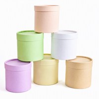 Boîte Cadeau Cylindrique en Carton Recyclé Personnalisée avec Logo pour Bouquet de Fleurs, Bonbons et Jouets – Vente en Gros