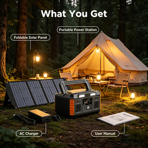 สถานีไฟฟ้าพกพา 110V 600W 520Wh สำหรับกิจกรรมกลางแจ้ง แคมป์ปิ้ง บุชคราฟท์ เอาตัวรอด ใช้ในพื้นที่ห่างไกล - Product Image 1