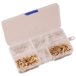 120 Uds. Bloques de terminales de bala de latón macho y hembra de 3,5mm con funda - Product Image 1