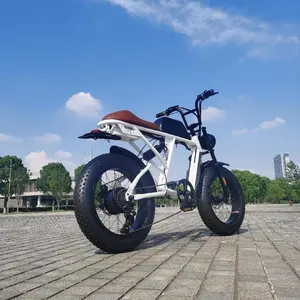 2022 Moto-style Seat Super 48v 750w Fat Tire ciclo elettrico Ebike E Bike E bicicletta bicicletta elettronica bici elettriche