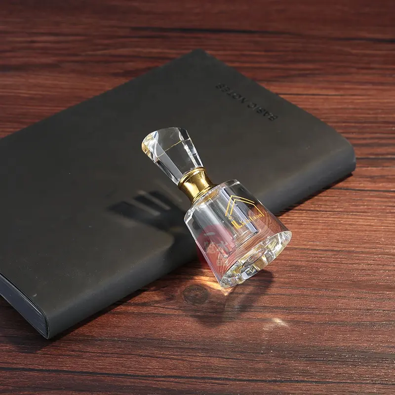 Botellas de perfume de cristal hechas a medida fábrica de aceite esencial Attar bonito mini inteligente económico único