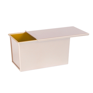 Boîte à pain rectangulaire antiadhésive avec <span class=keywords><strong>couvercle</strong></span>, capacité de la pâte de 0,99 lb, <span class=keywords><strong>four</strong></span> <span class=keywords><strong>plat</strong></span>, cuisson au <span class=keywords><strong>four</strong></span> fait à la main - Product Image 1