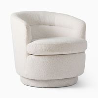 Chaises de bureau pivotantes minimalistes, meubles, dossier cannelé, coussin de siège en forme de nuage, chaises pivotantes modernes
