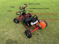 Kart à pédales tout-terrain 212CC 4 temps, véhicule de drift extérieur à essence pour adultes et enfants, vitesse maximale 70 km/h, 10 kW