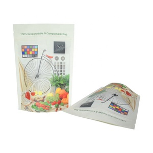 Túi Đứng Có Thể Phân Hủy Sinh Học Pla Giấy Kraft In Tùy Chỉnh Túi Bao Bì Có Khóa Kéo - Product Image 6