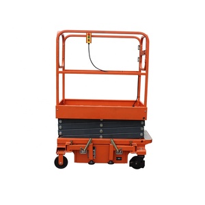 3M 4M tinggi Platform semi-elektrik Mini angkat gunting angkat untuk konstruksi <span class=keywords><strong>Lift</strong></span> Hoist - Product Image 2