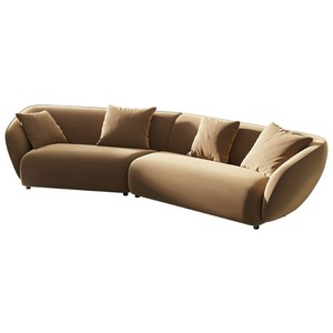 Divani per Arredamento Casa Soggiorno Moderno Beige Set Moderno dalla Turchia con Imbottitura in Piuma Economico per Interni - Product Image 6