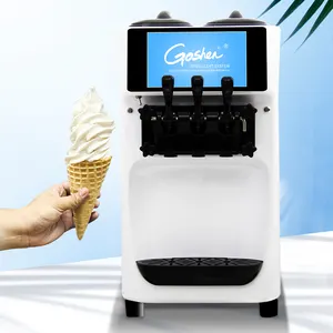Машина для мороженого, мини-машина для производства мороженого с 3 вкусами, большая емкость