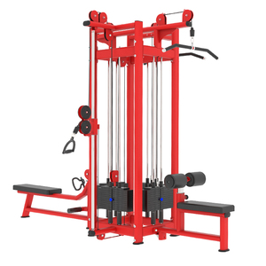 Estación de gimnasio para fitness en casa Equipo de fuerza completo <span class=keywords><strong>con</strong></span> fila de rizos de cadera múltiple y <span class=keywords><strong>polea</strong></span> LAT para ejercicios de brazos y tríceps - Product Image 6