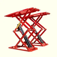 Elevador de Tijera para Autos Personalizado Más Vendido, Alto Rendimiento de Seguridad, Alta Capacidad de Carga, Elevador Hidráulico de Tijera de un Solo Cilindro