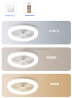 E27 220v Smart Modern Home Socket Sans Lame Dimmable Led Plafond Ceil Ventilateur Lampe Avec Lumières Led Télécommande