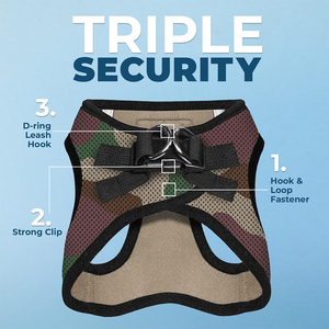 <span class=keywords><strong>Harness</strong></span> anjing semua cuaca Mesh reflektif tanpa tarik, <span class=keywords><strong>Harness</strong></span> untuk anjing kucing kecil sedang aman kait pengencang Loop cincin ganda - Product Image 2