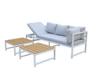 Yoho luxe moderne en <span class=keywords><strong>aluminium</strong></span> canapé <span class=keywords><strong>de</strong></span> <span class=keywords><strong>jardin</strong></span> ensemble nouveau mobilier d'extérieur pour <span class=keywords><strong>salon</strong></span> hôtel cour entrée chambre patio - Product Image 4