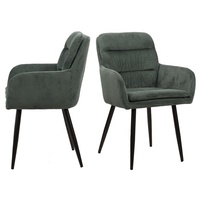 Fauteuil de salon design rétro moderne avec dossier haut, revêtement en velours côtelé pour la maison et l'appartement