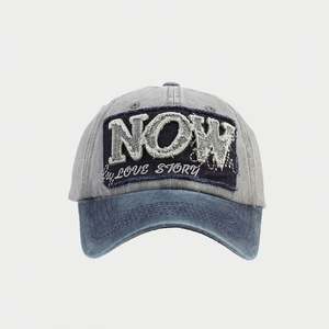 Casquette de baseball en coton délavé pour homme, style mode, avec broderie à patchs, visière incurvée souple, logo, coloris assortis, protection solaire, idéale pour l'été et le sport - Product Image 6