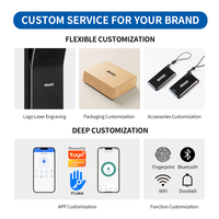 Cerradura Inteligente para Puerta OYO Tuya TTlock con Intercomunicador Visual, Reconocimiento Facial 3D, RFID, Huella Dactilar, WiFi, Impermeable, para Puerta de Madera