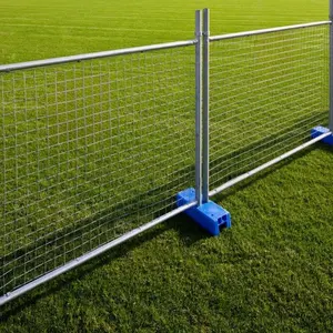 Export To New Zealand Canada Australia Temporary Fence With Very Firm Base/Powder Coated Pedestrian Barriers Fencing