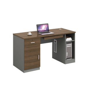 Escritorio de Pie Convertible de Madera Minimalista Moderno con Cajones de Gabinete para Estación de Trabajo, Escritorio de Oficina Comercial Multifuncional - Product Image 4