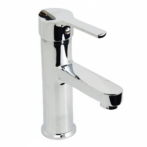 Robinet de lavabo moderne en laiton sans plomb Versu, monocommande, entre-axes 4 pouces, à poser sur le comptoir, finition polie anti-rayures, pour lavabo à débit contrôlé - Product Image 2