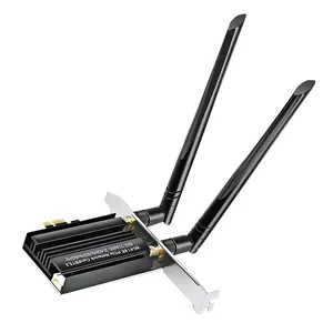 Tarjeta de Red Inalámbrica AX5400 WIFI 6E PCI-E, 5400Mbps, MTK7922, 802.11AX, 3 Bandas, 2.4G/5G/6Ghz, PCIE, Adaptador WIFI y Bluetooth 2 en 1 - Product Image 4