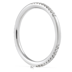 Anillo de Boda para Mujer con Diamante Cultivado en Laboratorio de 0.15 Quilates, 1.8 mm de Ancho, Oro de 14K, Joyería Fina Elegante, Anillo de Aniversario - Product Image 3