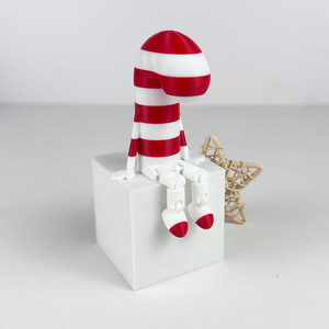 Statuetta di Babbo Natale 6,5 cm, Decorazione Natalizia in Plastica, Modellino Regalo - Product Image 2