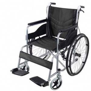 Manual <b>Wheelchair</b> Foldable <b>Wheelchair</b> <b>Lightweight</b> for the Disabled Footrest Steel <b>Wheelchair</b> - Product Image 1