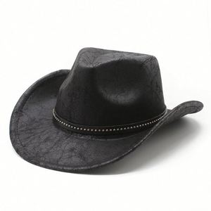 Wholesale Fashion Autumn Winter Vintage New Suede Cowboy <b>Hat</b> - Product Image 6