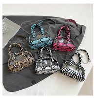 Nouveau Sac à Main Transparent Tendance en Forme de Serpentine, Léger, Mini Sac Bandoulière Imprimé, Sac Coque Transparent pour Jeunes Femmes