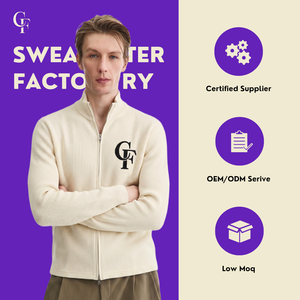 Cardigans pour hommes, hiver, <span class=keywords><strong>alpaga</strong></span> péruvien, rayonne personnalisée avec des rayures, laine, cardigans à manches longues en tricot pour hommes - Product Image 1