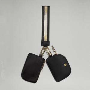 यूएस ओवरसी वेयरहाउस वाटरप्रूफ पॉलिएस्टर डबल कलाई बैग हाथ बैग कीचेन सहायक लक्जरी मिनी डिजाइनर फैशन बैग - Product Image 1