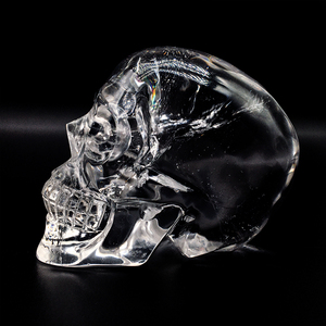 Số Lượng Lớn Bán Buôn Chất Lượng Cao Cầu Vồng Rõ Ràng Thạch Anh Hộp Sọ Pha Lê Thủ Công Mỹ Nghệ Rõ Ràng Thạch Anh Hộp Sọ Cho Phong Thủy Trang Trí Và Bán - Product Image 3