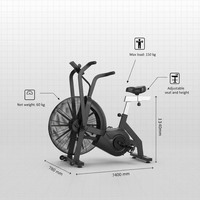 Vélo d'exercice à résistance réglable de haute qualité pour entraînement cardio en intérieur, équipement de gym pour la maison et les clubs de fitness