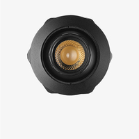 Lampu Aksen Gimbal Minimalis Mewah untuk Kabinet/Plafon dengan Lubang Potong 45mm, Lampu Aluminium Zoomable 1W/3W untuk Museum