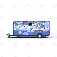 Mini-caravane vintage |   Caravane de voyage rétro élégante avec peinture personnalisée |   Camping-car personnalisé pour famille (certifié CE)