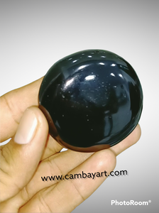 Venta al por mayor mejor tema de amor de Halloween piedra preciosa tallada cristal cuarzo negro obsidiana OVNI Torre esfera piedra semipreciosa artesanías - Product Image 3