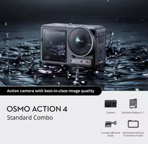 Caméra Osmo Action 4 pour vlog, 4K 120fps HDR, double écran tactile, longue autonomie de la batterie, utilisation en conditions d'aventure, étanche - Product Image 3