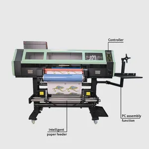 Impresora A1 mesin Printer dtf UV untuk botol Cup berbentuk tidak beraturan dengan Printer dtf UV Transfer Film 2 in 1